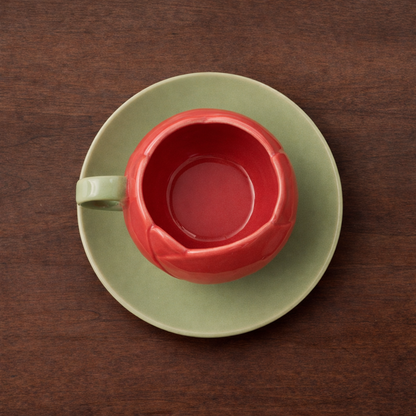Lotus Shape Ceramic Coffee Mug