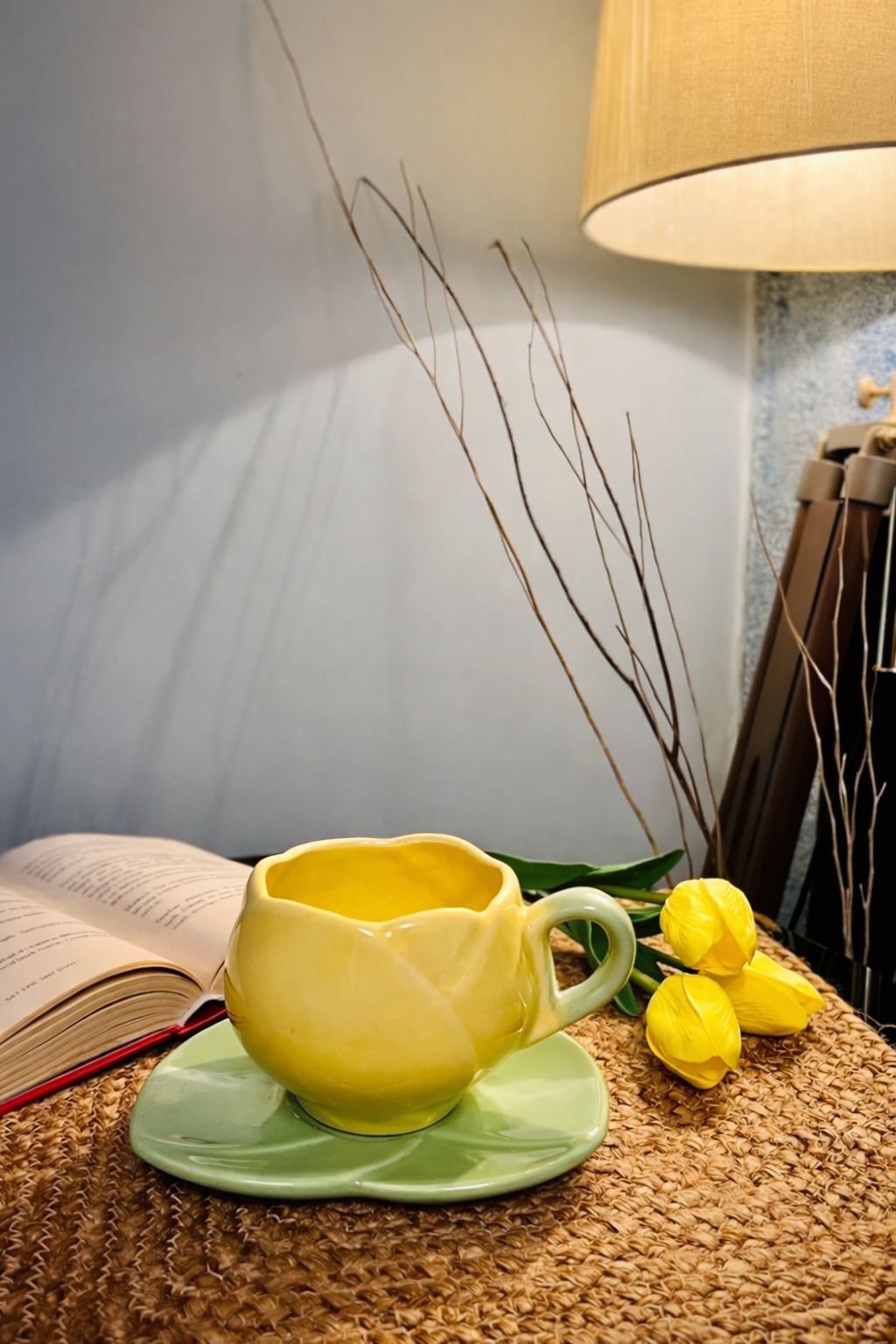 Lotus Shape Ceramic Coffee Mug